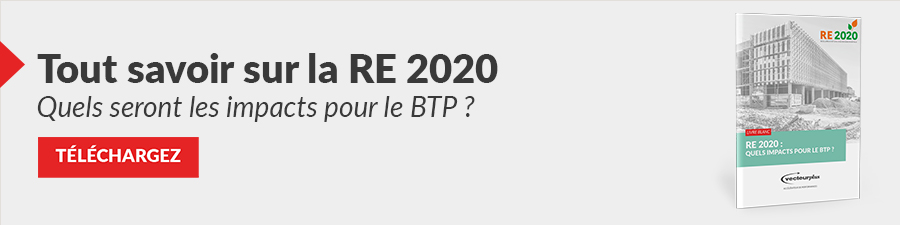 illustration et bouton de téléchargement de notre livre blanc au sujet de la RE2020