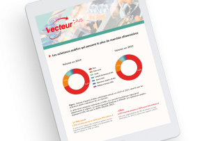 tablette avec des graphiques de données de marchés publics