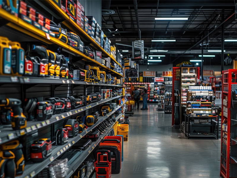 image d'un magasin d'outils et matériel pour les professionnels de la construction